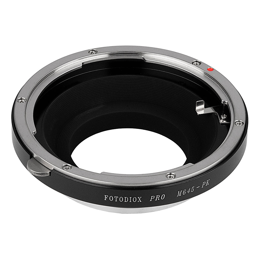 Fotodiox Pro Lens Mount Adapter - Mamiya 645 (M645) Mount Lenses to Pentax K (PK) Mount SLR Camera Body