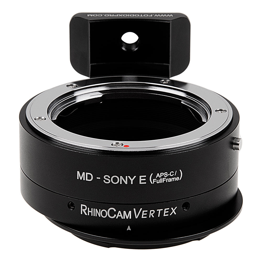 RhinoCam Vertex Rotating Stitching Adapter, Compatible with Minolta Rokkor (SR / MD / MC) SLR Lens to Sony Alpha E-Mount (APS-C Only) Mirrorless Cameras