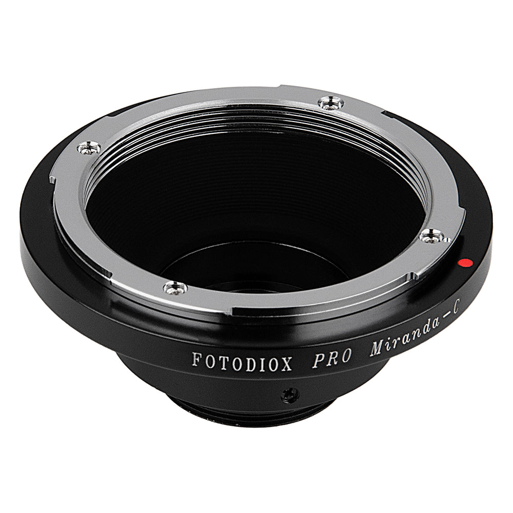 Fotodiox Pro Lens Adapter - Compatible with Miranda (MIR) SLR Lenses to C-Mount (1" Screw Mount) Cine & CCTV Cameras