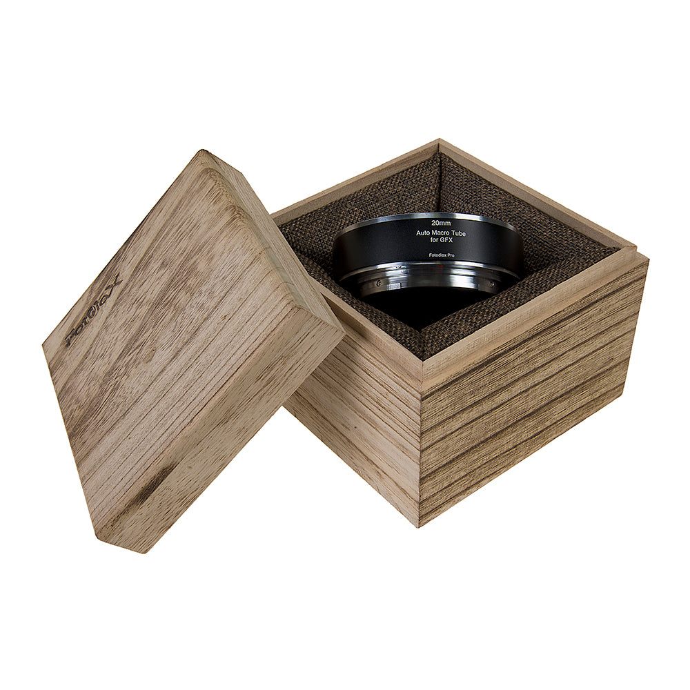 Fotodiox Pro Automatic Macro Extension Tube, 20mm Section - for Fujifilm Fuji G-Mount GFX Mirrorless Cameras for Extreme Close-up Photography