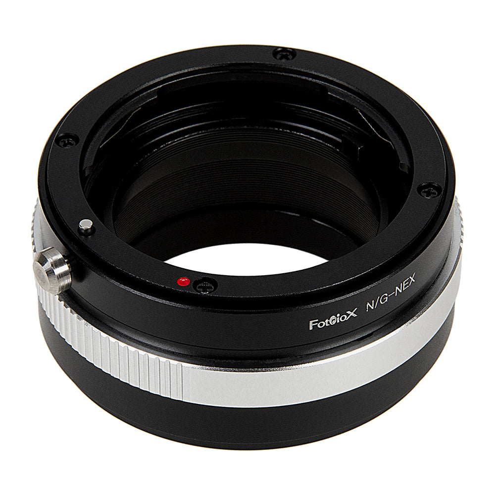 Fotodiox Lens Mount Adapter - Nikon Nikkor F Mount G-Type D/SLR Lens to Sony Alpha E-Mount Mirrorless Camera Body