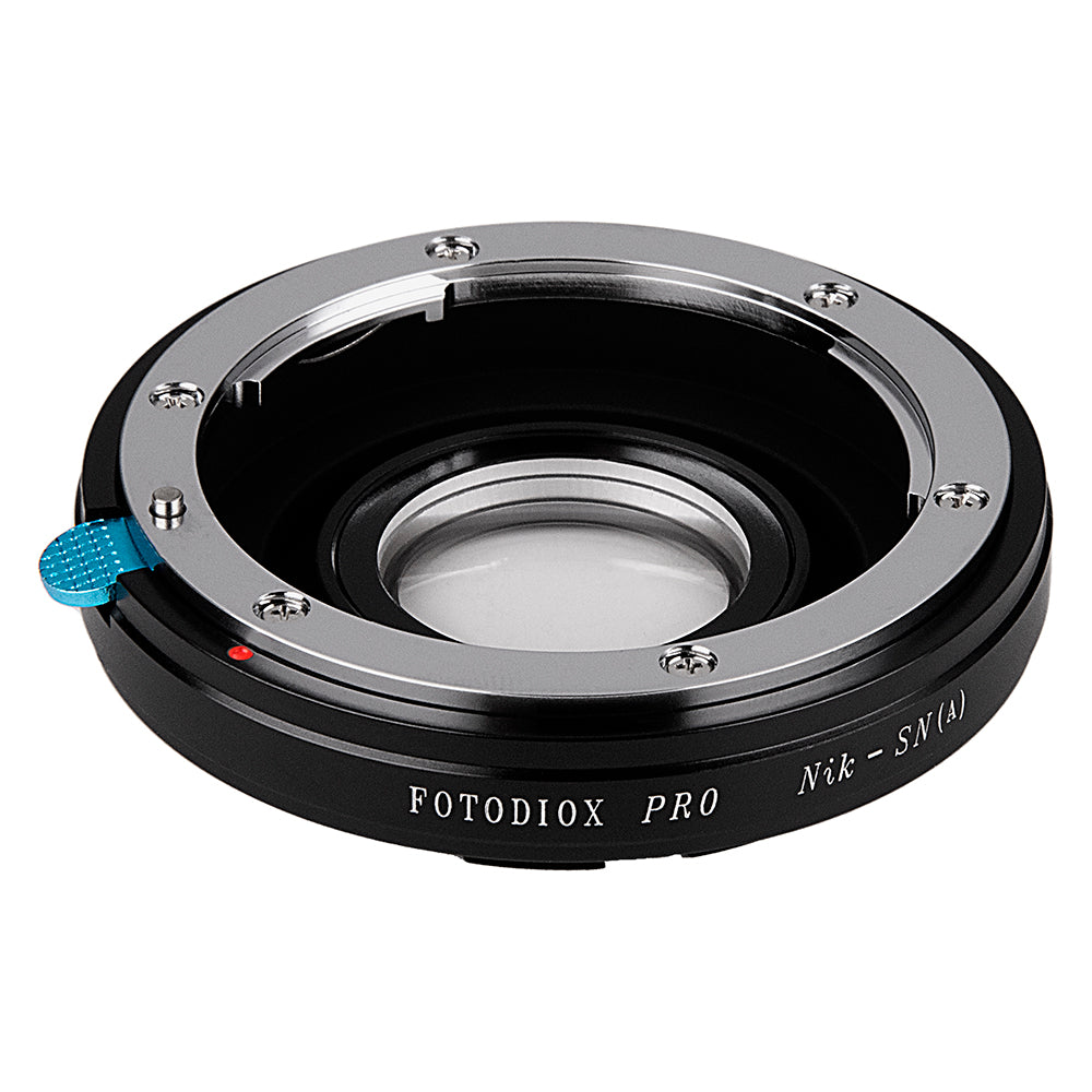 Fotodiox Pro Lens Mount Adapter - Nikon Nikkor F Mount D/SLR Lens to Sony Alpha A-Mount (and Minolta AF) Mount SLR Camera Body