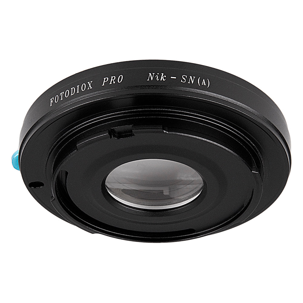 Fotodiox Pro Lens Mount Adapter - Nikon Nikkor F Mount D/SLR Lens to Sony Alpha A-Mount (and Minolta AF) Mount SLR Camera Body