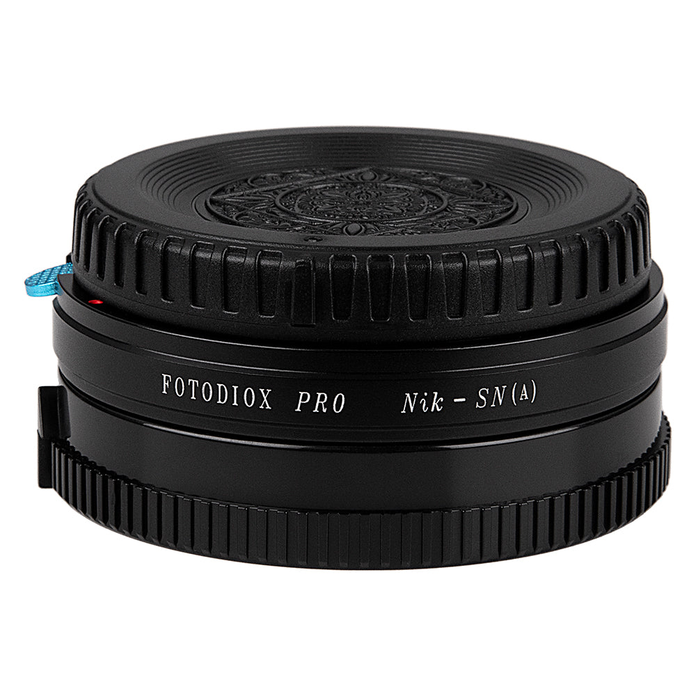 Fotodiox Pro Lens Mount Adapter - Nikon Nikkor F Mount D/SLR Lens to Sony Alpha A-Mount (and Minolta AF) Mount SLR Camera Body