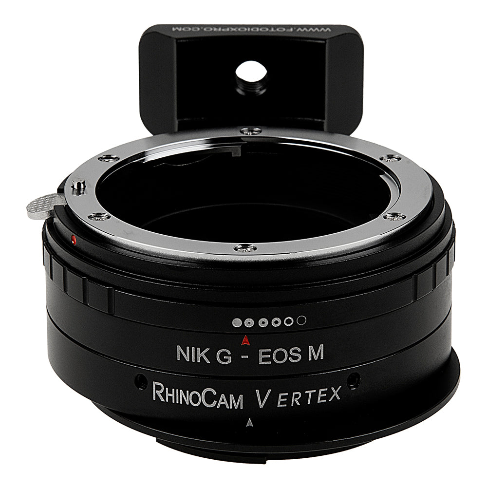 RhinoCam Vertex Rotating Stitching Adapter, Compatible with Nikon F Mount G-Type D/SLR Lensto Canon EOS M (EF-M) Mount Mirrorless Cameras