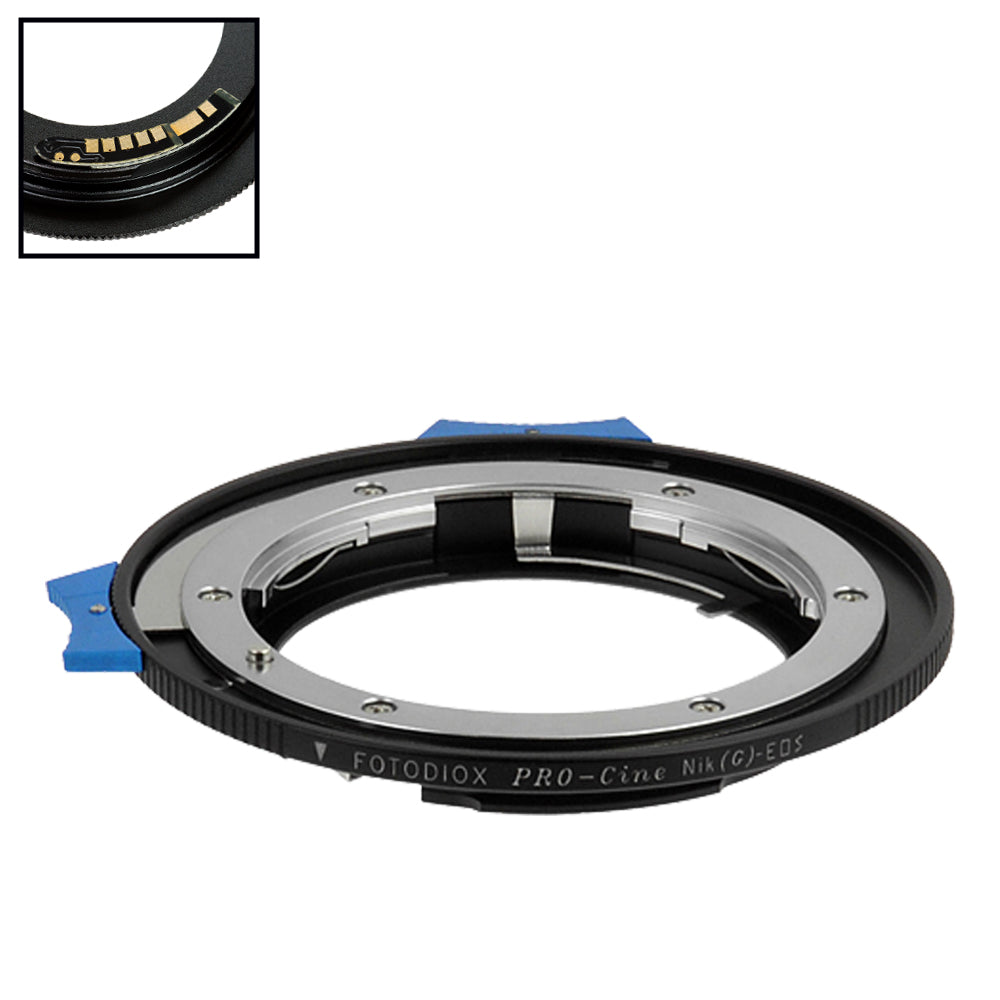 Fotodiox Pro Lens Mount Adapter Compatible with Nikon Nikkor F Mount G-Type  D/SLR Lens to Canon EOS (EF, EF-S) Mount SLR Camera Body - with Generation 