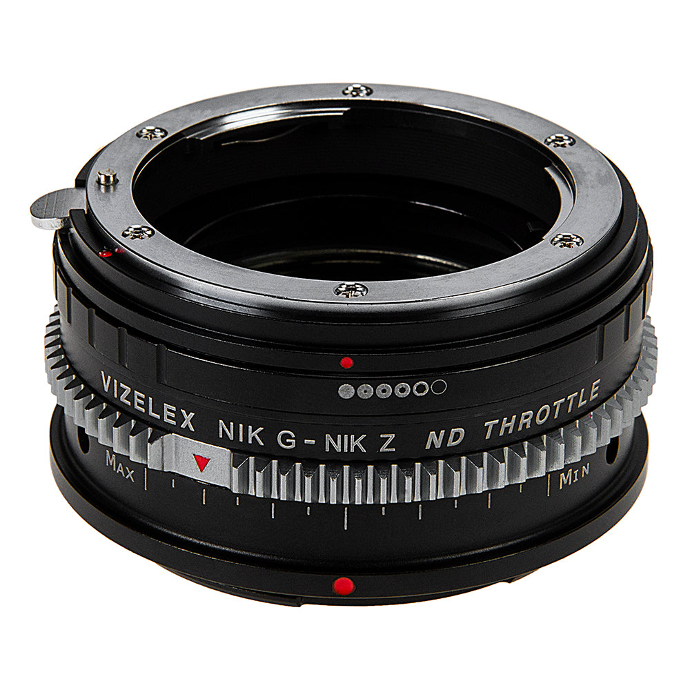 Vizelex Cine ND Throttle Lens Mount Adapter Compatible with Nikon Nikkor F  Mount G-Type D/SLR Lens to Nikon Z-Mount Mirrorless Camera Body with