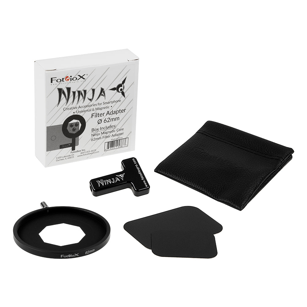 Ninja Filter Adapter Kit - Creative Universal & Magnetic Accessories for Smartphones: Ninja Magnetic Core, Filter Adapter