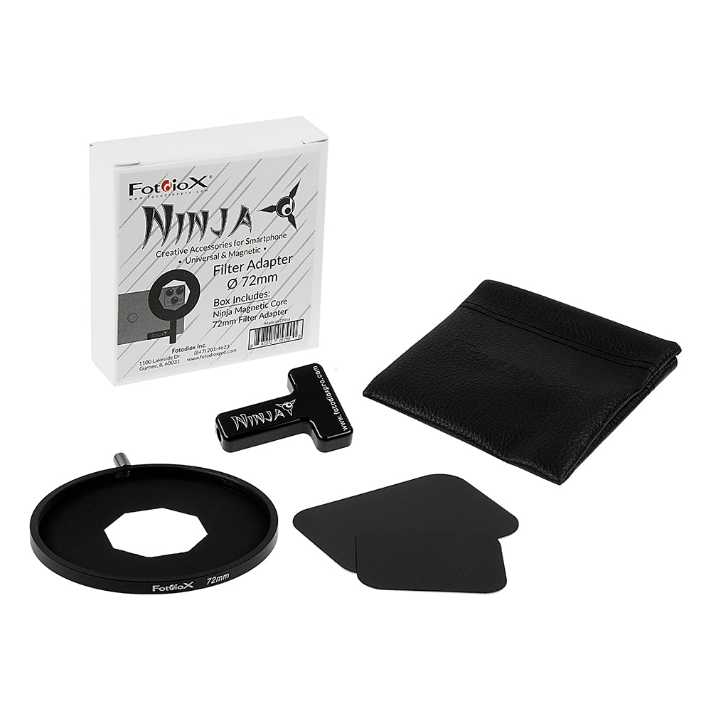 Ninja Filter Adapter Kit - Creative Universal & Magnetic Accessories for Smartphones: Ninja Magnetic Core, Filter Adapter