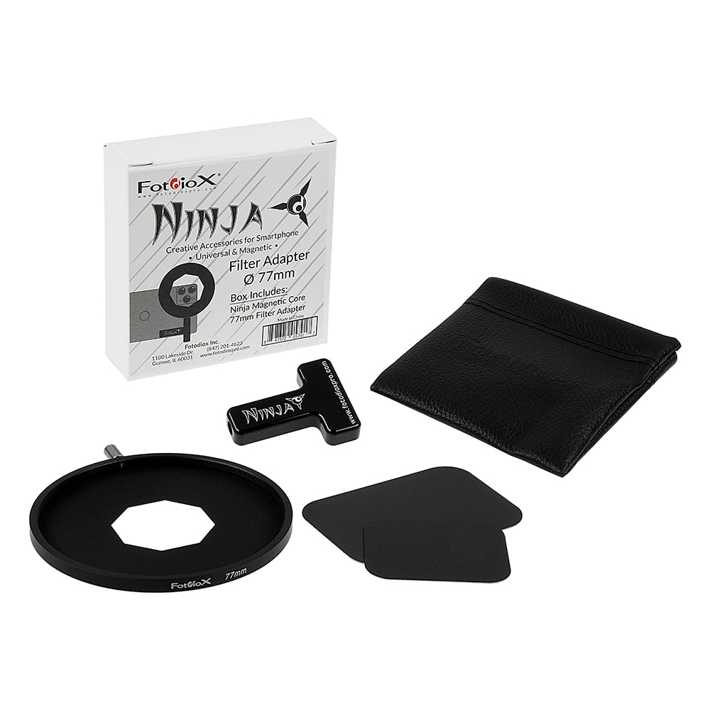 Ninja Filter Adapter Kit - Creative Universal & Magnetic Accessories for Smartphones: Ninja Magnetic Core, Filter Adapter