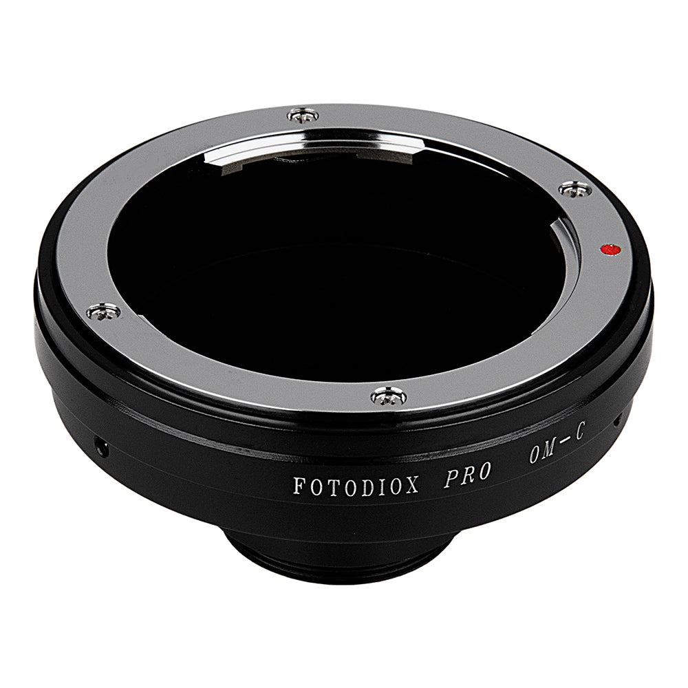 Fotodiox Pro Lens Adapter - Compatible with Olympus Zuiko (OM) 35mm SLR Lenses to C-Mount (1" Screw Mount) Cine & CCTV Cameras
