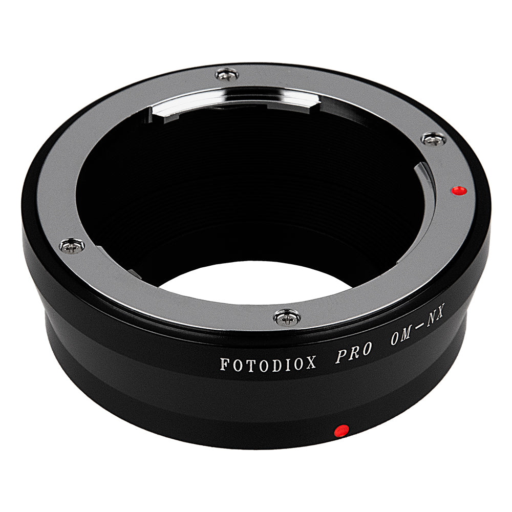 Fotodiox Pro Lens Adapter - Compatible with Olympus OM 35mm SLR Lenses to Samsung NX Mount Mirrorless Cameras