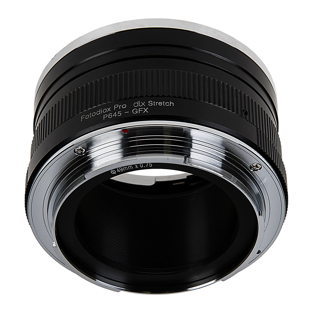 Fotodiox DLX Stretch Lens Adapter - Compatible with Pentax 645 (P645) Mount SLR Lenses to Fujifilm G-Mount Digital Camera Body with Macro Focusing Helicoid and 49mm Filter Threads