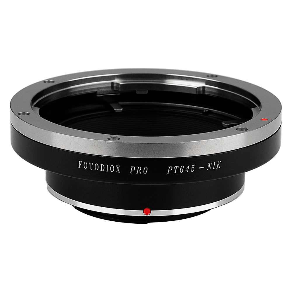 Fotodiox Pro Lens Mount Adapter - Pentax 645 (P645) Mount SLR Lens to Nikon F Mount SLR Camera Body