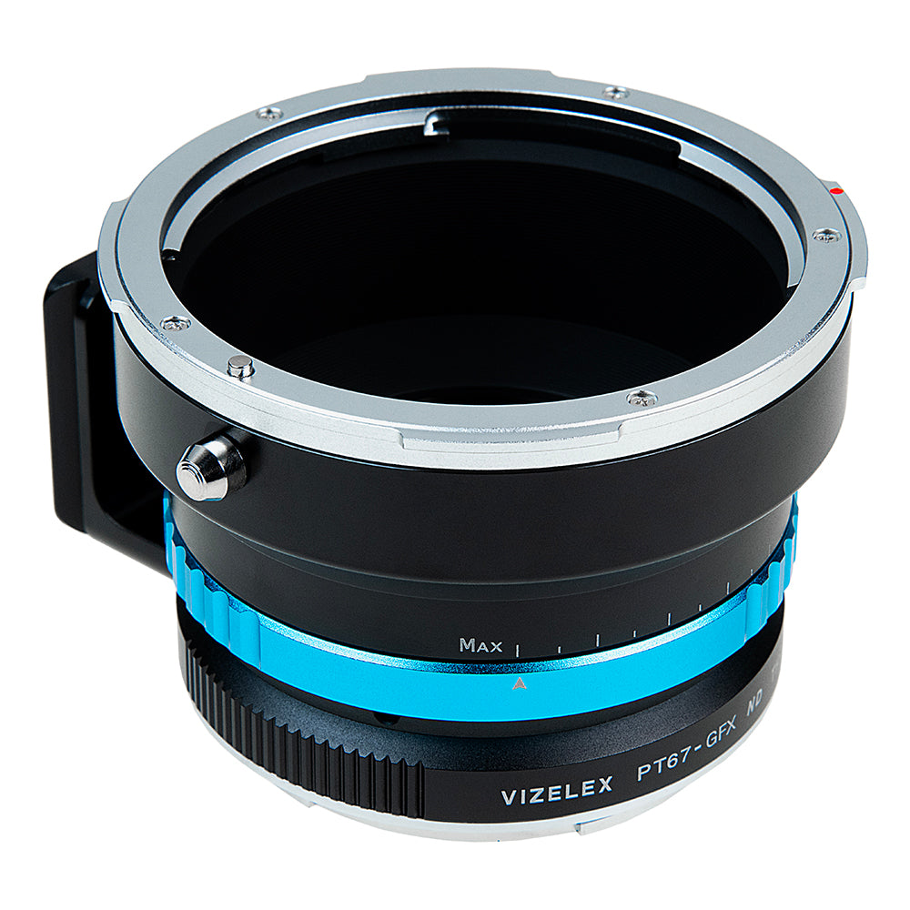 Vizelex ND Throttle Lens Mount Adapter - Compatible with Pentax 6x7 (P67, PK67) Mount SLR Lenses to Fujifilm G-Mount Mirrorless Digital Camera with Built-In Variable ND Filter (2 to 8 Stops)