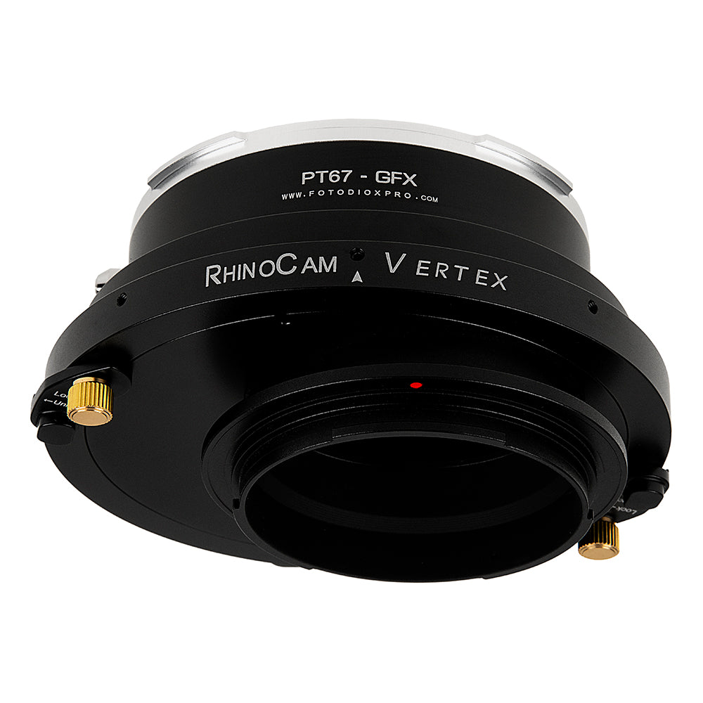 RhinoCam Vertex Rotating Stitching Adapter, Compatible with Pentax 6x7 (P67, PK67) Mount SLR Lens to Fujifilm G-Mount (GFX) Mirrorless Cameras