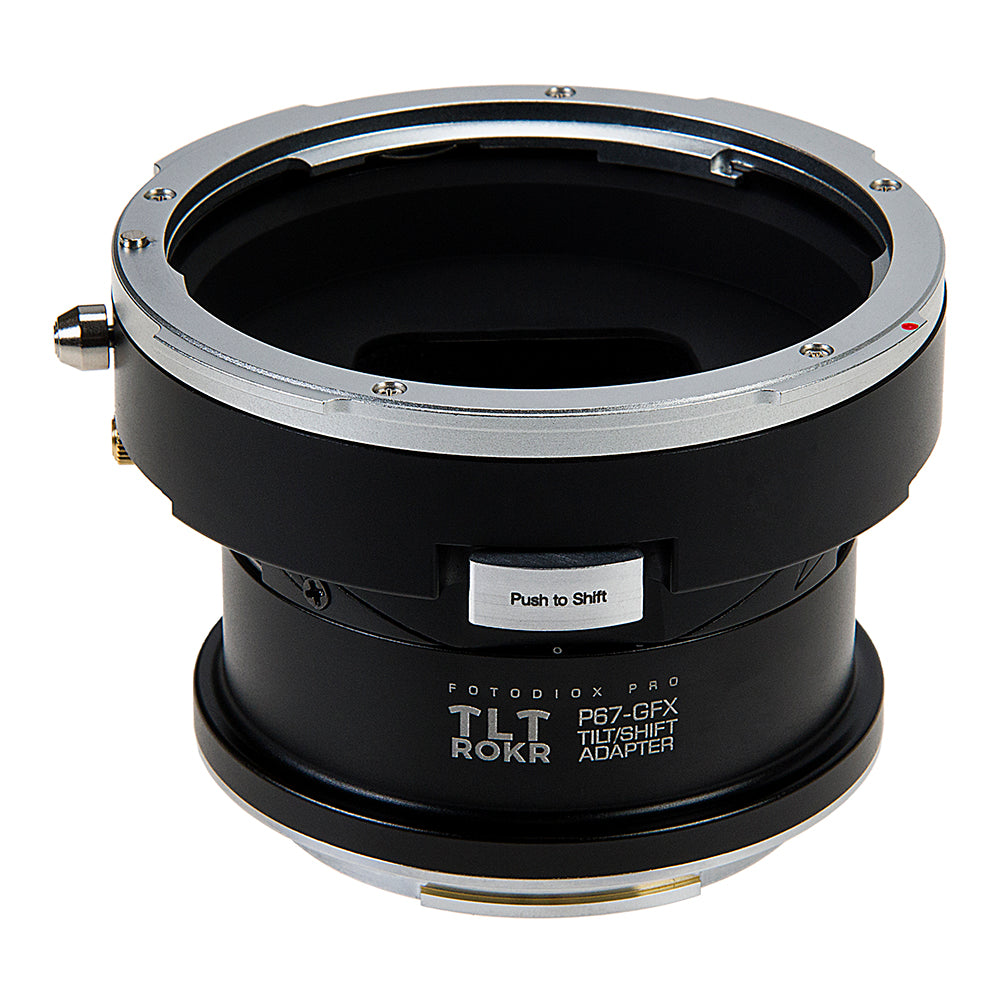 Fotodiox Pro TLT ROKR Lens Adapter - Compatible with Pentax 6x7 (P67, PK67) Mount SLR Lenses to Fujifilm G-Mount Digital Cameras with Built-In Tilt / Shift Movements