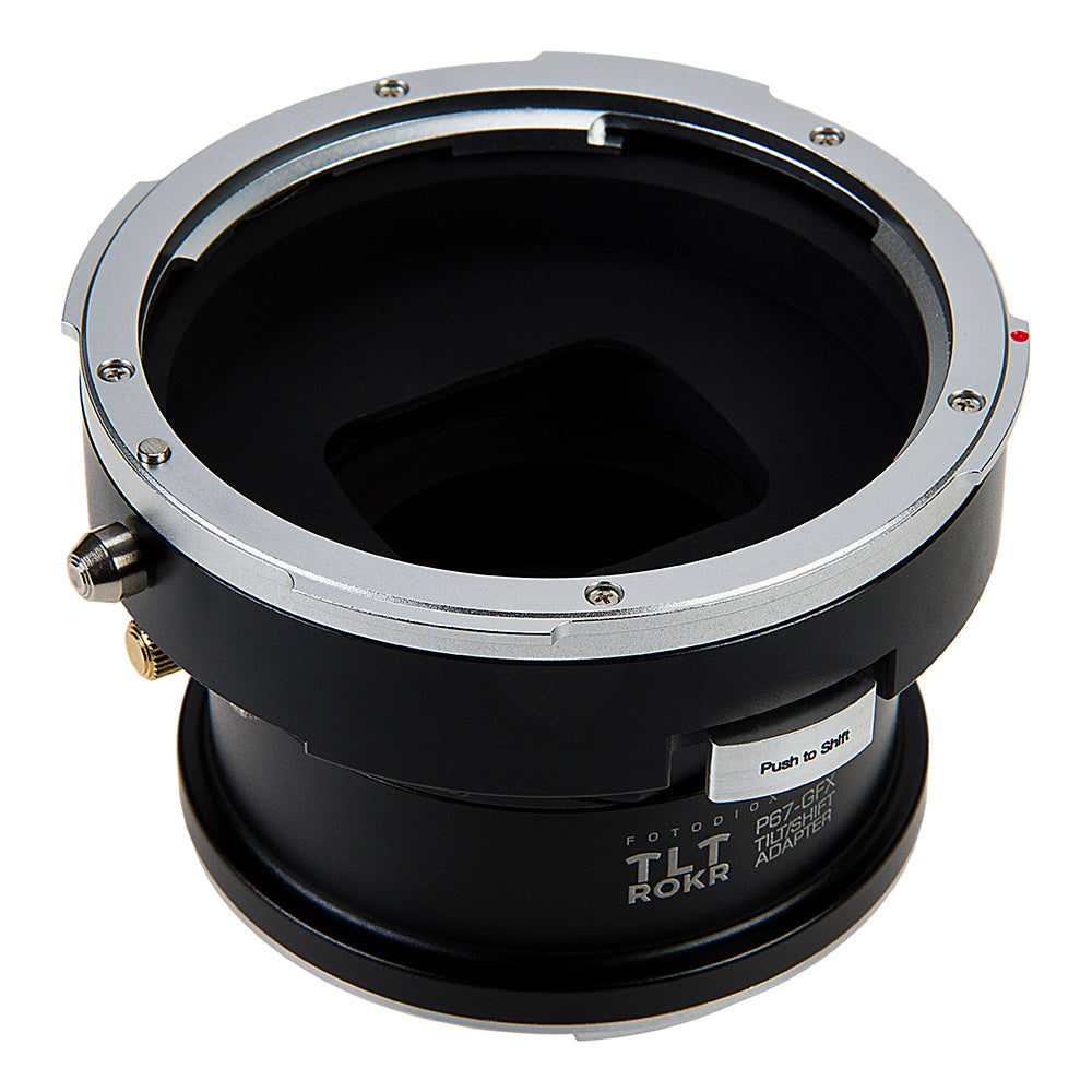 Fotodiox Pro TLT ROKR Lens Adapter - Compatible with Pentax 6x7 (P67, PK67) Mount SLR Lenses to Fujifilm G-Mount Digital Cameras with Built-In Tilt / Shift Movements