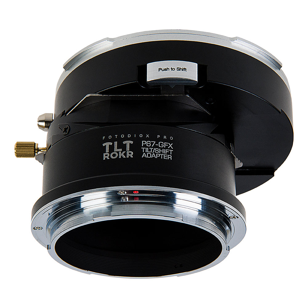 Fotodiox Pro TLT ROKR Lens Adapter - Compatible with Pentax 6x7 (P67, PK67) Mount SLR Lenses to Fujifilm G-Mount Digital Cameras with Built-In Tilt / Shift Movements