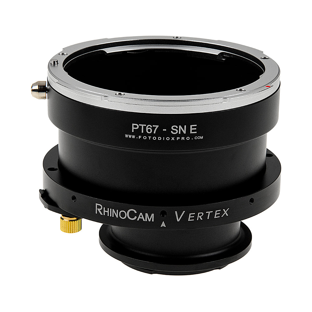 RhinoCam Vertex Rotating Stitching Adapter, Compatible with Pentax 6x7 (P67) Mount SLR Lens to Sony Alpha E-Mount Mirrorless Cameras
