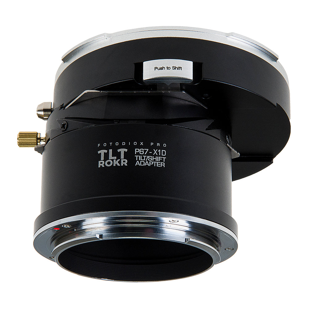 Fotodiox Pro TLT ROKR Lens Adapter - Compatible with Pentax 6x7 (P67, PK67) Mount SLR Lenses to Hasselblad XCD Mount Digital Cameras with Built-In Tilt / Shift Movements