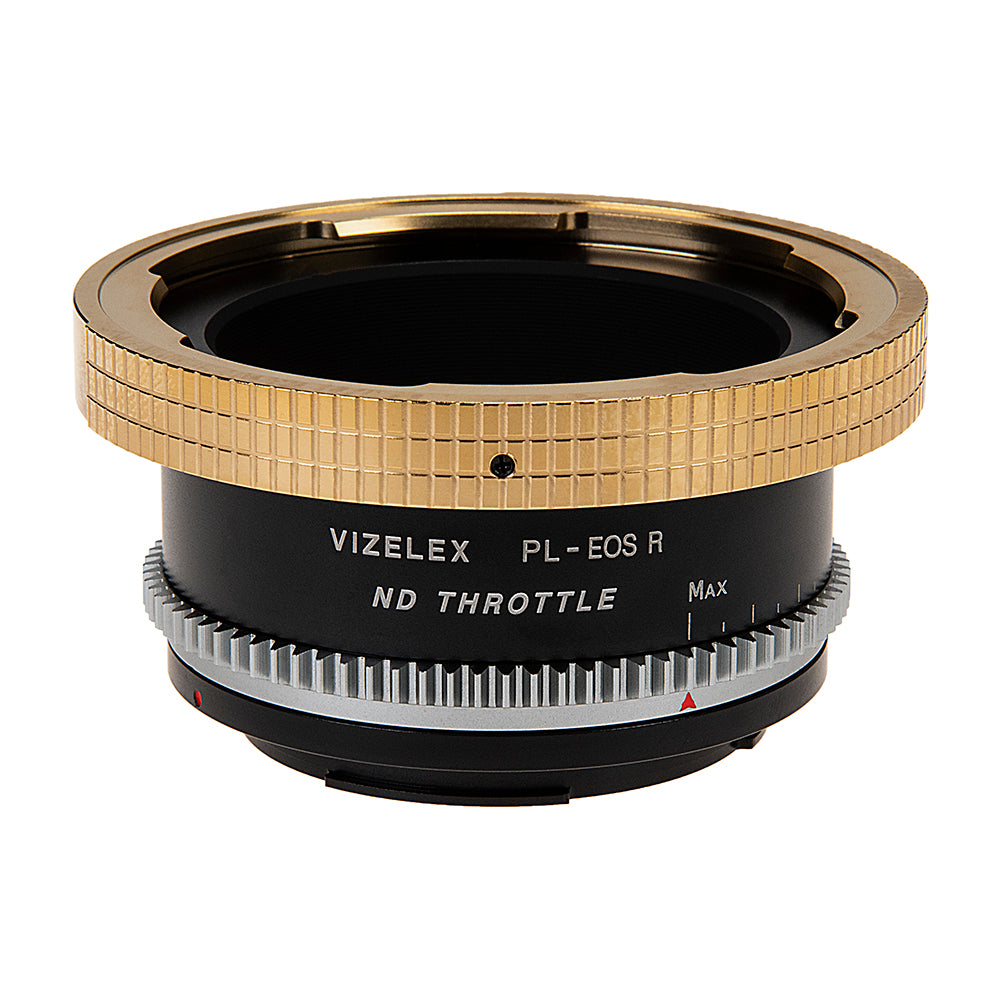 Vizelex Cine ND Throttle Lens Mount Adapter - Arri PL (Positive Lock) Mount Lens to Canon RF Mount Mirrorless Camera Body with Built-In Variable ND Filter (2 to 8 Stops)