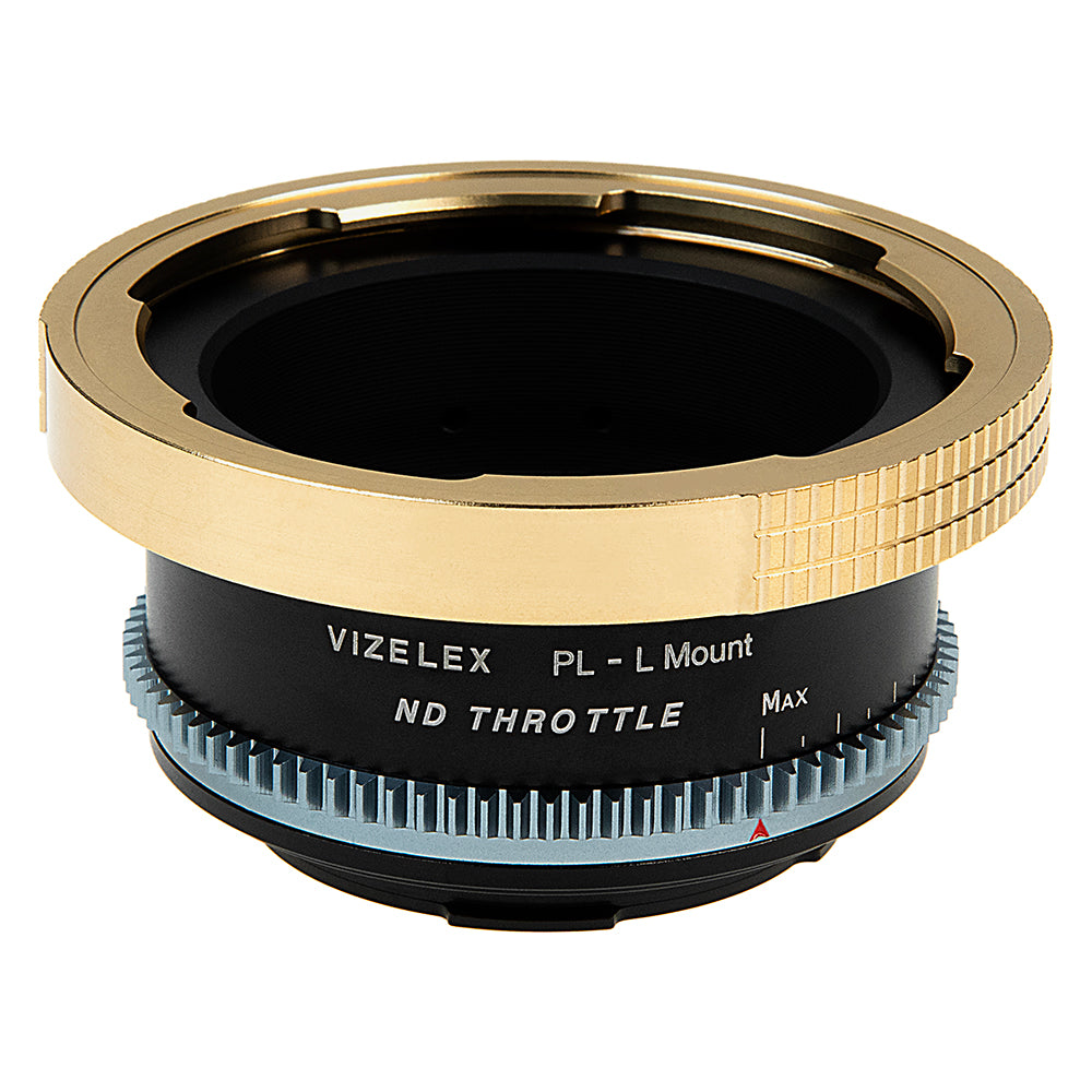 Vizelex ND Throttle Cine Lens Mount Adapter - Compatible with Arri PL  (Positive Lock) Mount Lenses to Leica L-Mount Alliance Mirrorless Cameras  with