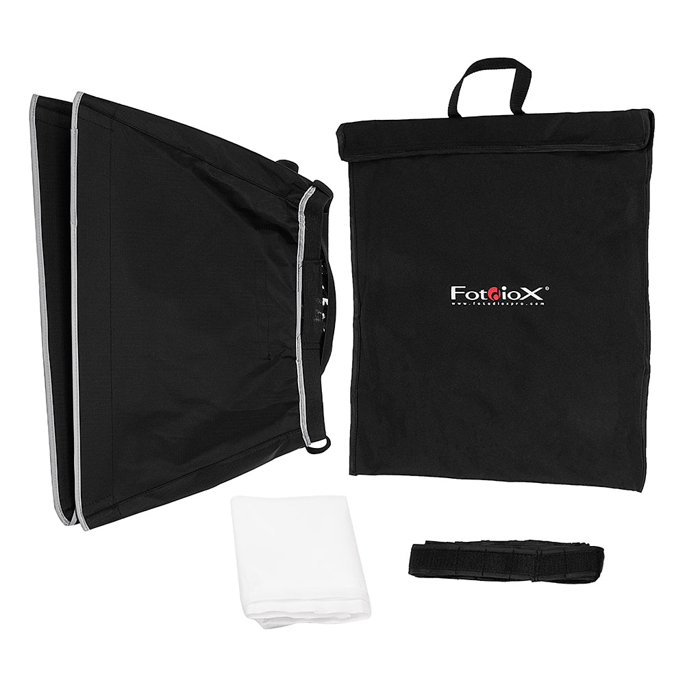 Softbox for Prizmo Go 120W - 20x27in (50x70cm) Foldable Softbox & Eggcrate Grid for 1x2' RGBW Professional Photo/Video LED Studio Light