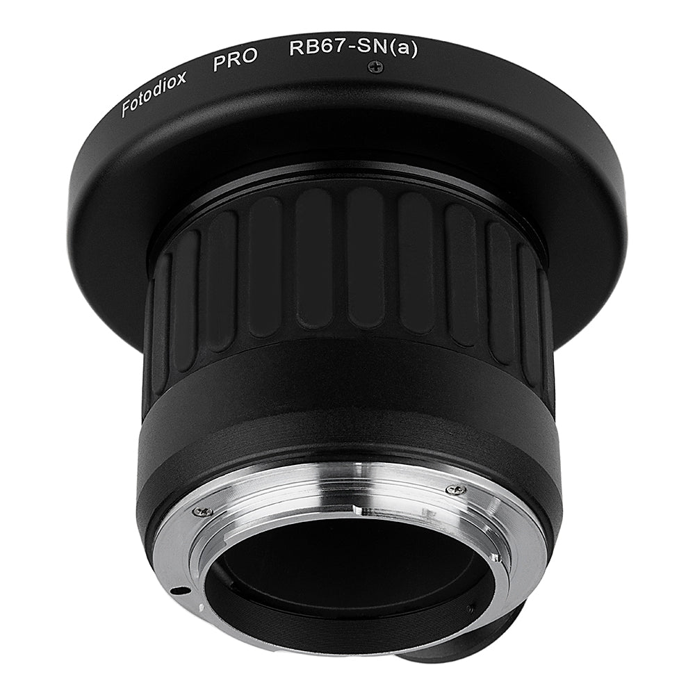 Fotodiox Pro Lens Mount Adapter - Mamiya RB67 Mount SLR Lens to Sony Alpha A-Mount (and Minolta AF) Mount SLR Camera Body with Built-In Focusing Helicoid