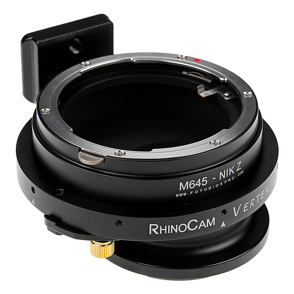 RhinoCam Vertex Rotating Stitching Adapter, Compatible with Mamiya 645 (M645) Mount SLR Lens to Nikon Z-Mount Mirrorless Cameras