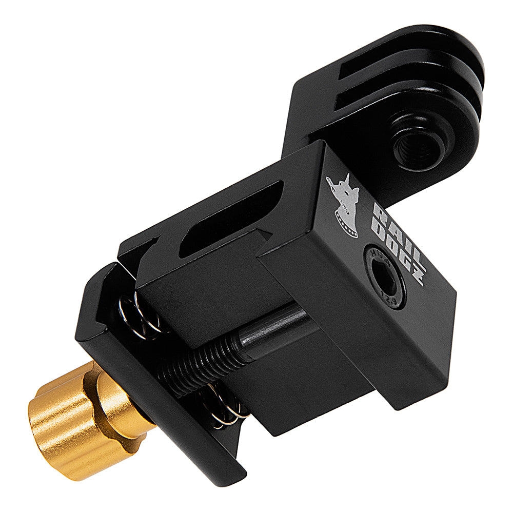 RAIL DOGZ 3-Prong Side Rail Mount Compatible with GoPro HERO 2-Prong System - All Metal Mount for Picatinny 1913 Rail Integration System