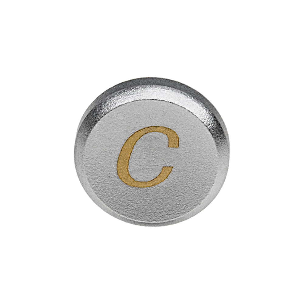 Fotodiox Soft Shutter Release Button - Anodized Aluminum 12mm Concave Button for Contax & Canon Cameras (Silver & Yellow)