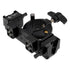 StandCuff 2-V - Compact 2x 3/8", 1/4"-20 & V-Lock Battery Stand Mount for 20-35mm Diameter Pole Section, All Metal Construction w/ Geared locking Mechanism