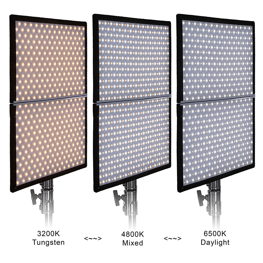 SkyFiller Wings LED Lighting SFW-150SS - 2x2 150w Bi-Color Folding LED Panel Lighting from Fotodiox
