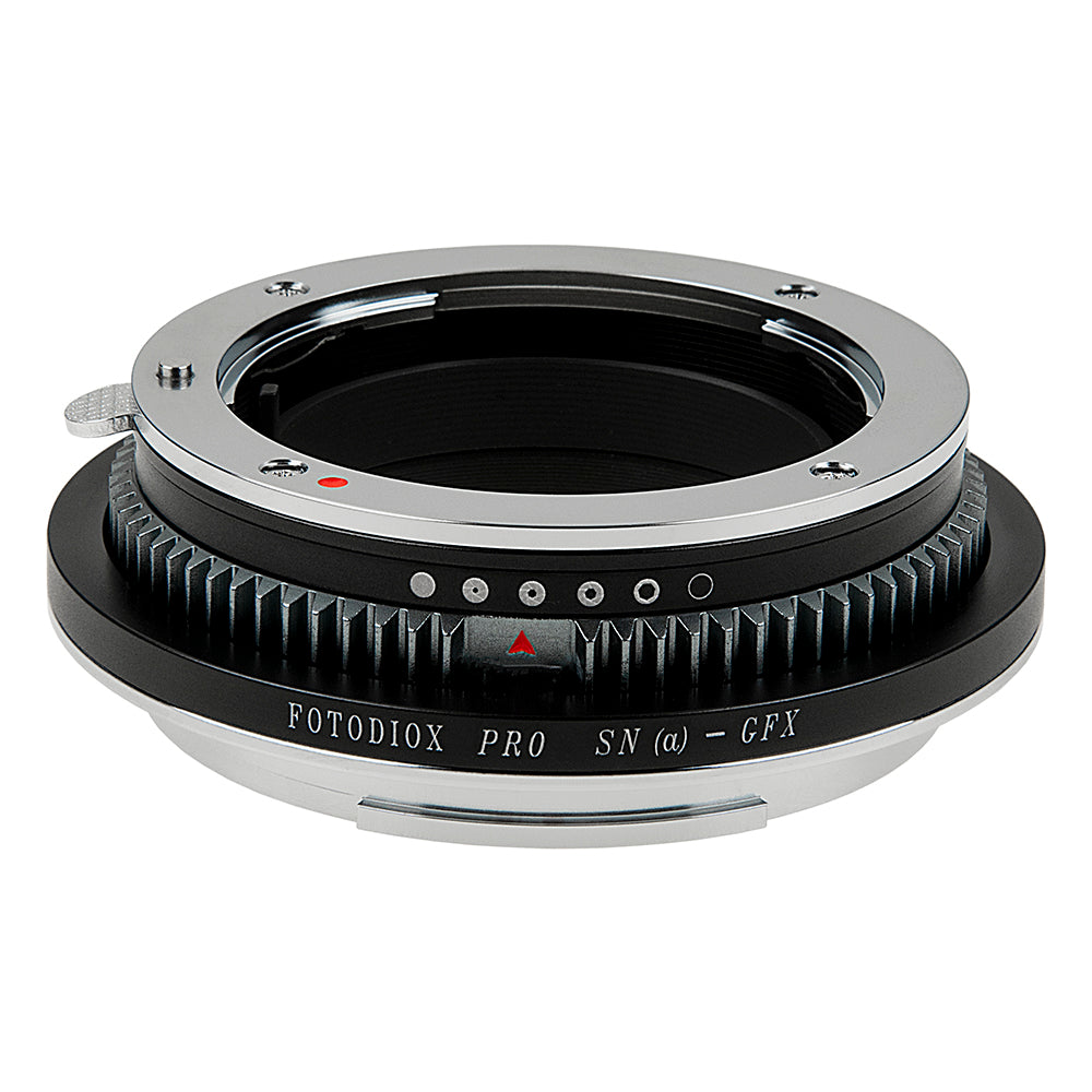Fotodiox Pro Lens Adapter - Compatible with Sony Alpha A-Mount (and Minolta AF) DSLR Lenses to Fujifilm G-Mount Digital Camera Body