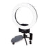 Selfie Starlite Mini Vlog Light Gift Pack- 12in Bi-Color Dimmable LED Ring Light  with Collapsible Portable Chromakey Blue/Green Muslin Background