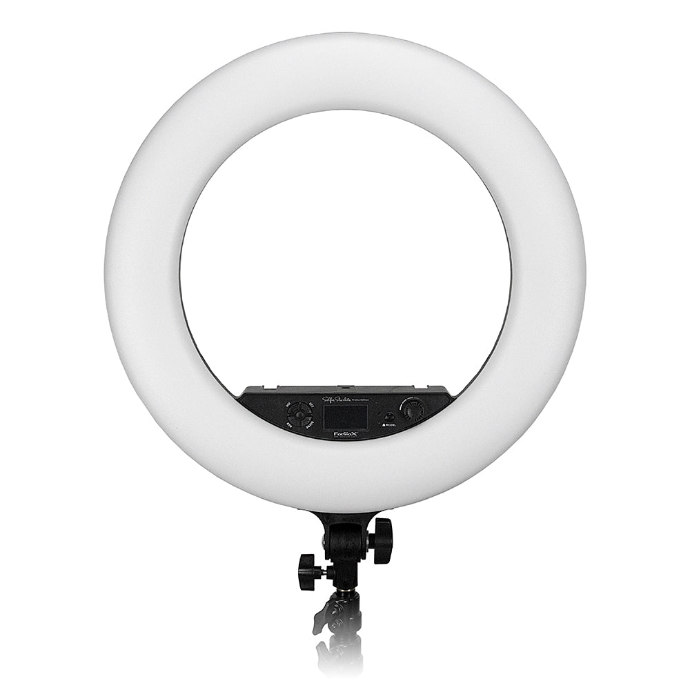 Fotodiox Selfie Starlite Prizmo Edition - 18in RGB Dimmable LED Ring Light for Portrait, Photography, Makeup, YouTube, Live Streaming Video & more