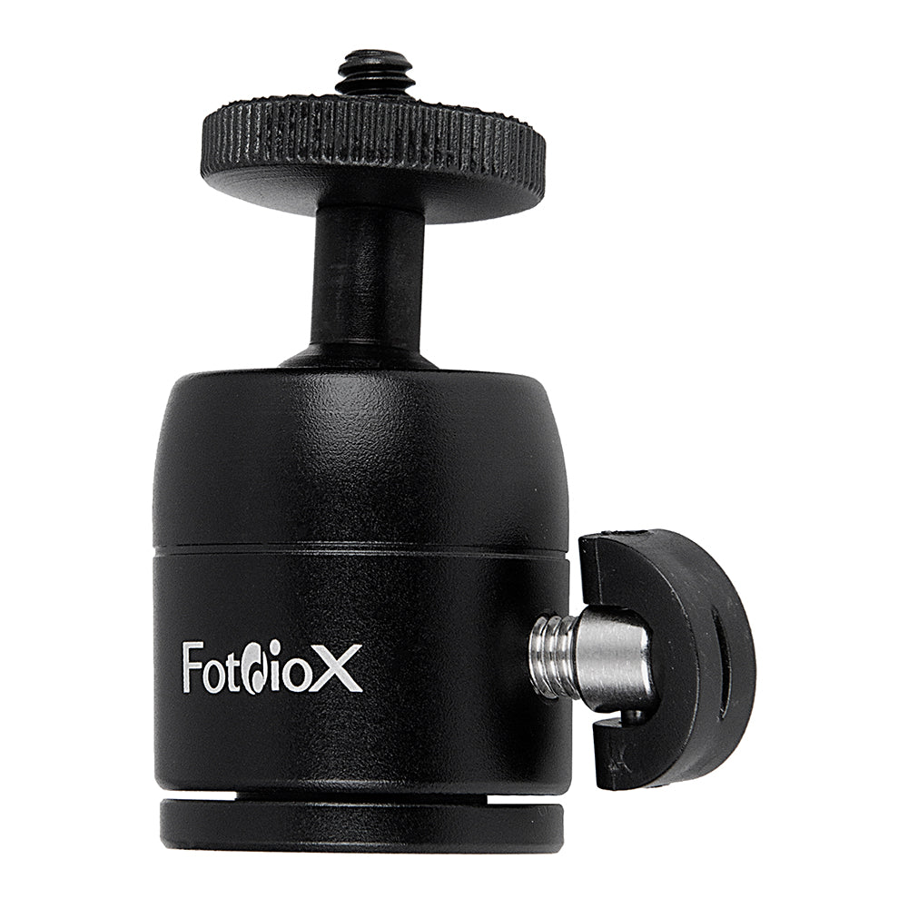 Universal 1/4"-20 Camera Accessory Mount with Mini Ball Head - Multi-Function Swivel Joint for 1/4"-20 Male Studs