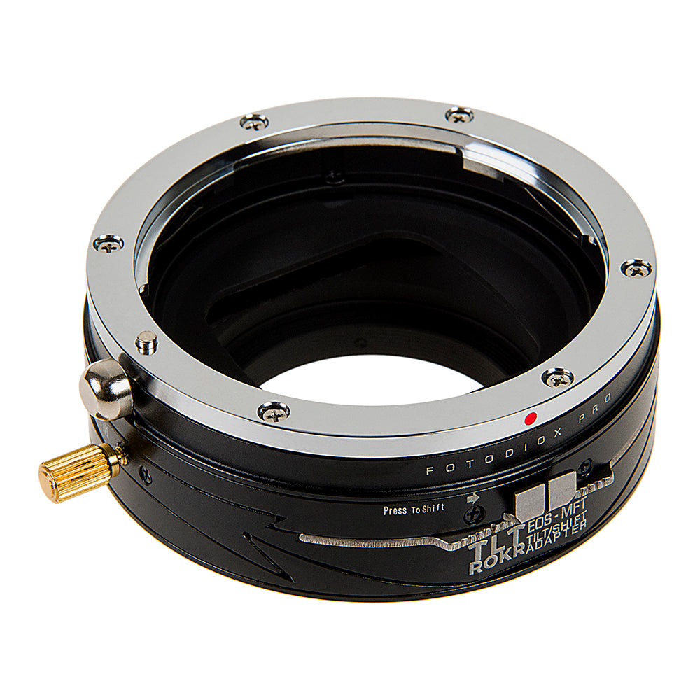 Fotodiox Pro TLT ROKR - Tilt / Shift Lens Mount Adapter for Canon EOS (EF / EF-S) D/SLR Lenses to Micro Four Thirds (MFT, M4/3) Mount Mirrorless Camera Body