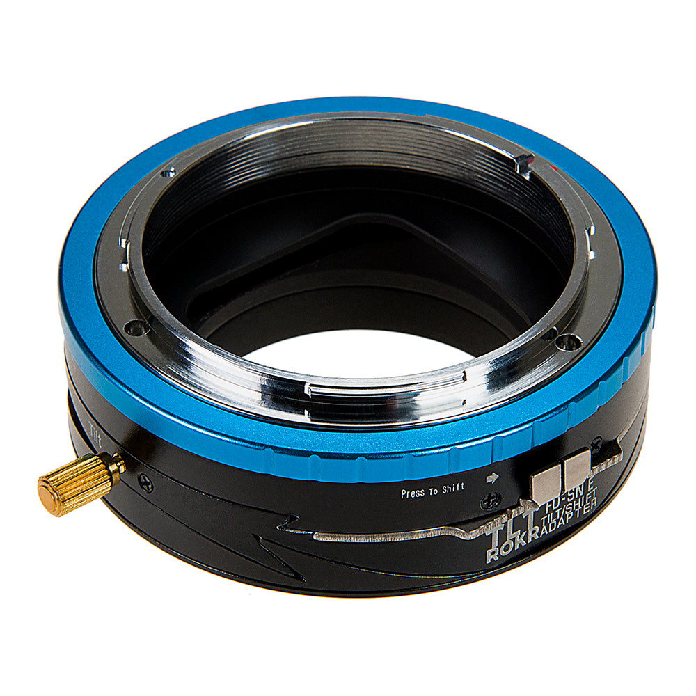 Fotodiox Pro TLT ROKR - Tilt / Shift Lens Mount Adapter for Canon FD & FL 35mm SLR lenses to Sony Alpha E-Mount Mirrorless Camera Body