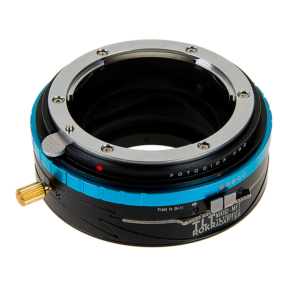 Fotodiox Pro TLT ROKR - Tilt / Shift Lens Mount Adapter for Nikon Nikkor F Mount G-Type D/SLR Lenses to Micro Four Thirds (MFT, M4/3) Mount Mirrorless Camera Body