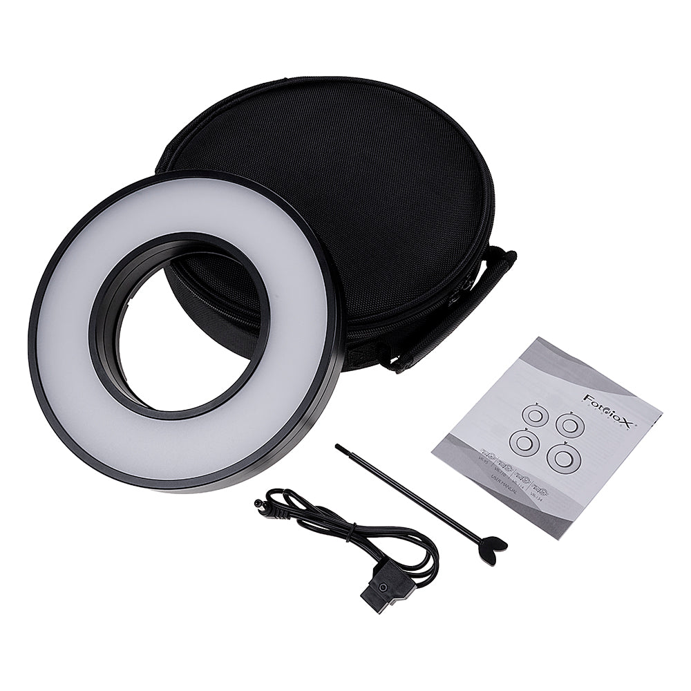 Fotodiox Pro FACTOR Ring - Ring Light Module Kits for Videographers; Lens Attached Ringlights w/ D-Tap Power Cable