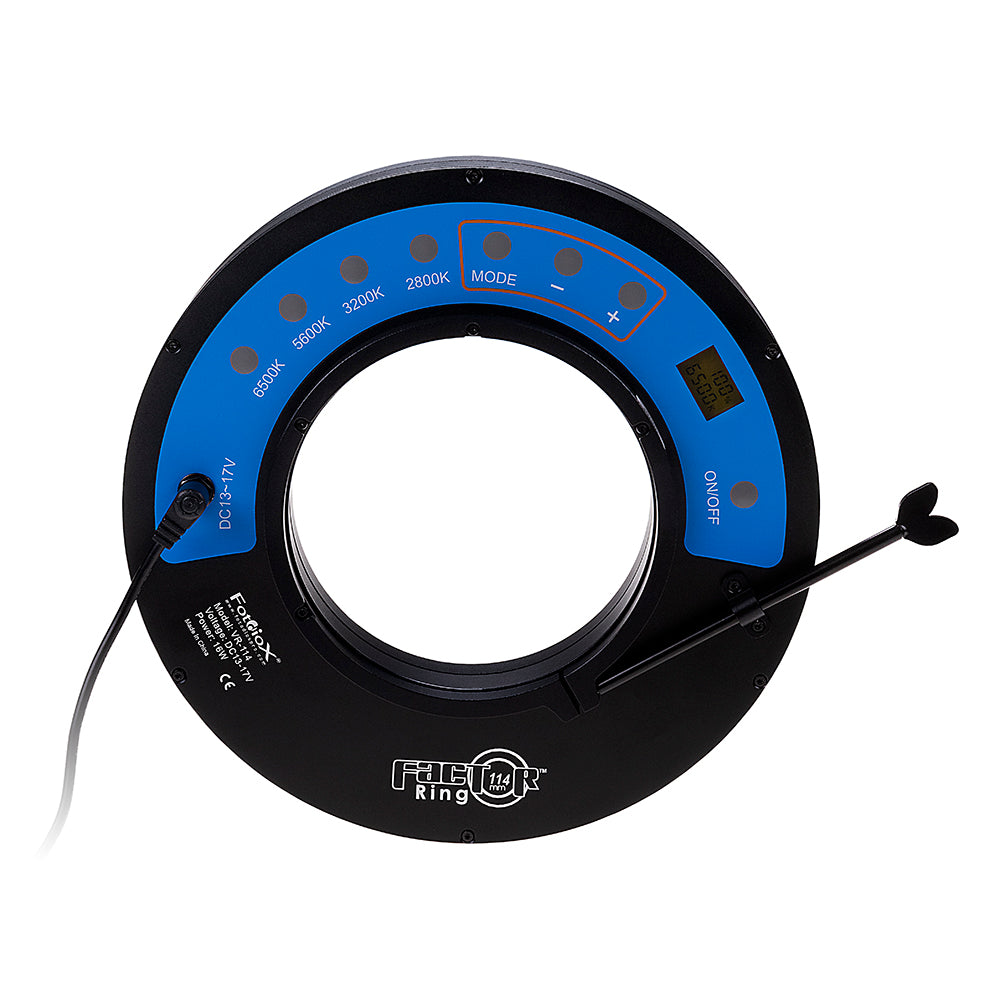 Fotodiox Pro FACTOR Ring - Ring Light Module Kits for Videographers; Lens Attached Ringlights w/ D-Tap Power Cable