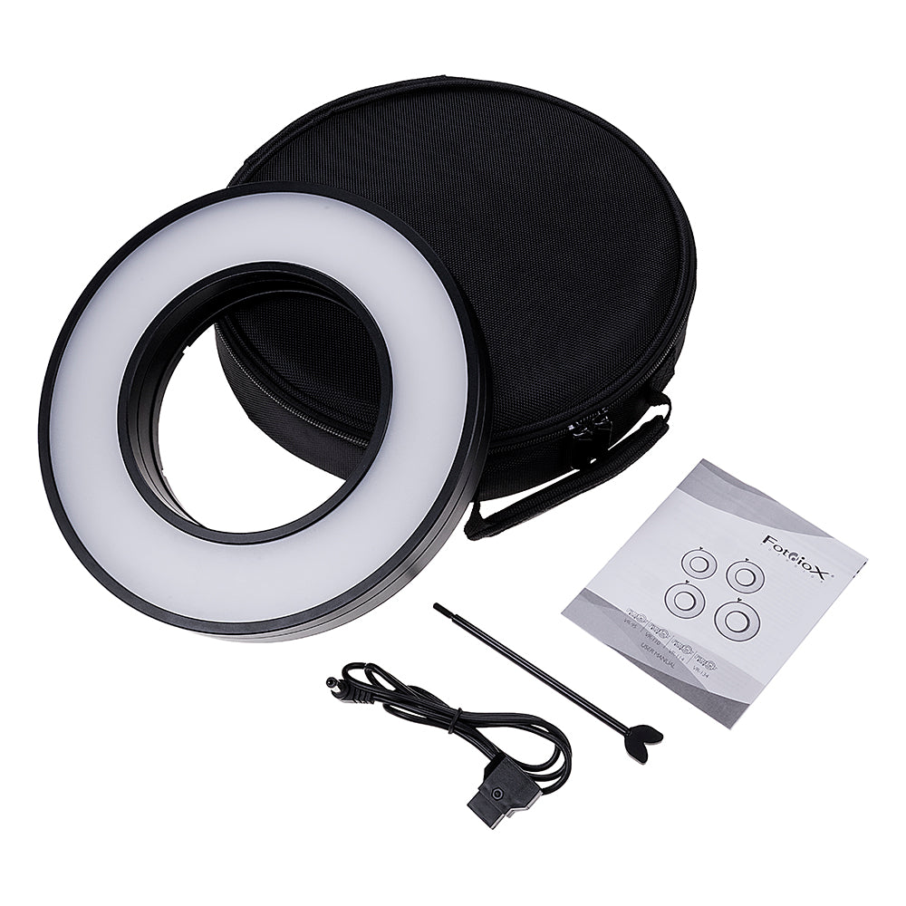 Fotodiox Pro FACTOR Ring - Ring Light Module Kits for Videographers; Lens Attached Ringlights w/ D-Tap Power Cable