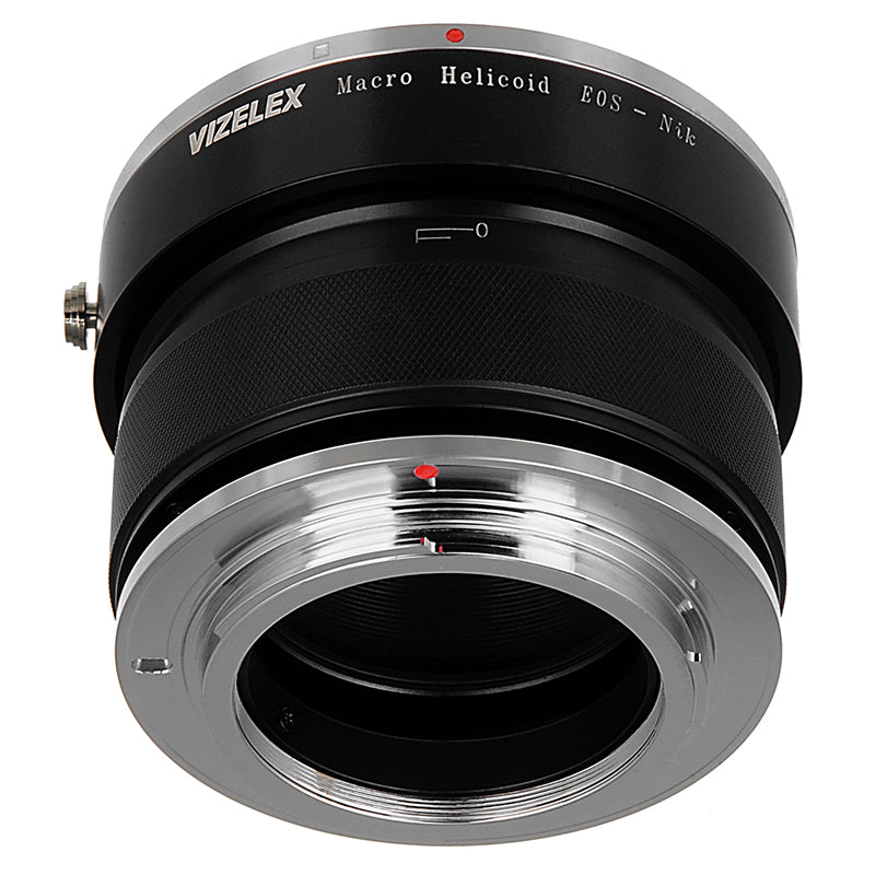 Vizelex Macro Focusing Helicoid - Canon EOS Lens to Nikon Body, Variable Magnification Helicoil