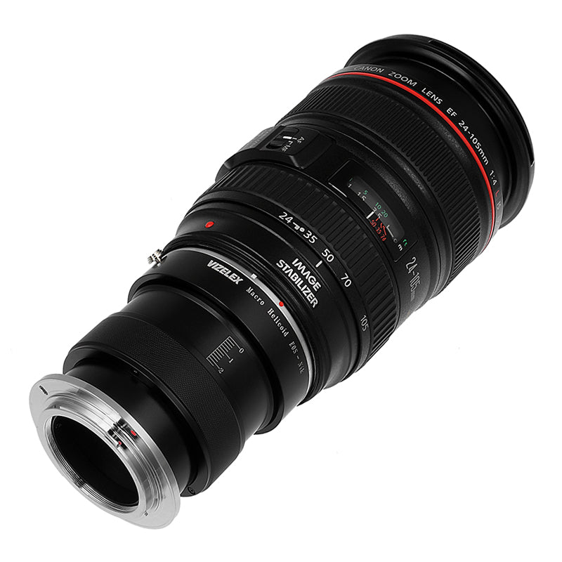 Vizelex Macro Focusing Helicoid - Canon EOS Lens to Nikon Body, Variable Magnification Helicoil