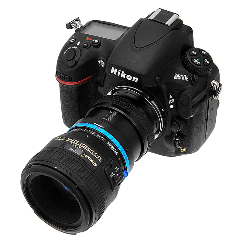 Vizelex Variable Magnification Helicoil Adapter Compatible with Nikon F-Mount G-Type Lenses to Nikon F-Mount Cameras