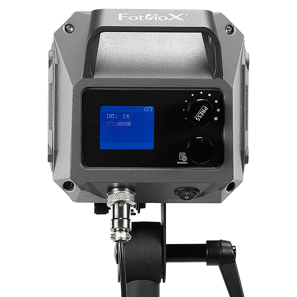 Fotodiox Pro Warrior 200X Bicolor LED Light - High-Intensity 200W Tungsten to Daylight Color (2700-6500k) LED Light for Still and Video