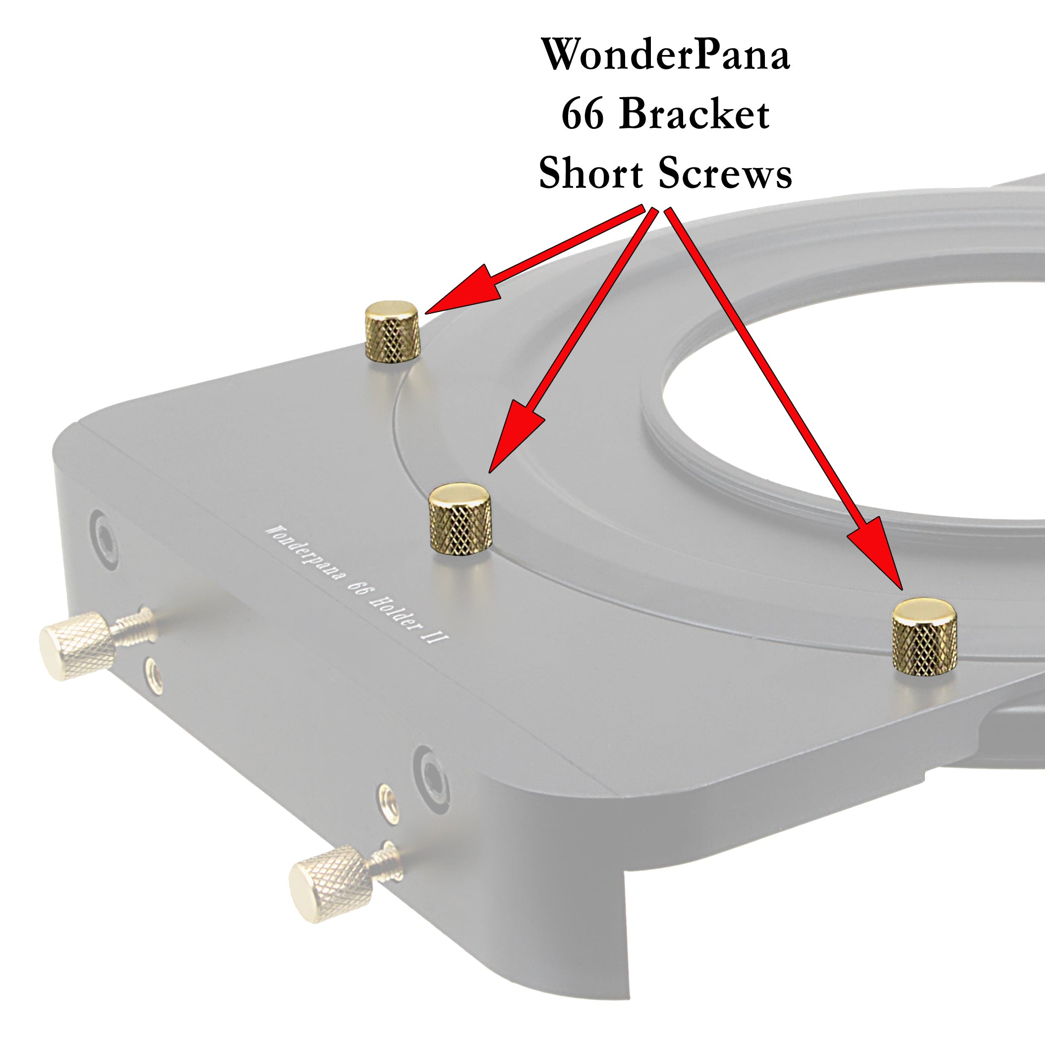 WonderPana FreeArc 66 & 80 OEM Short Screws (Set of 8), Used to Attach Brackets to the Core Unit - Replacement Part for WonderPana FreeArc Filter Holders (SKUs starting with 'WPFA-***')