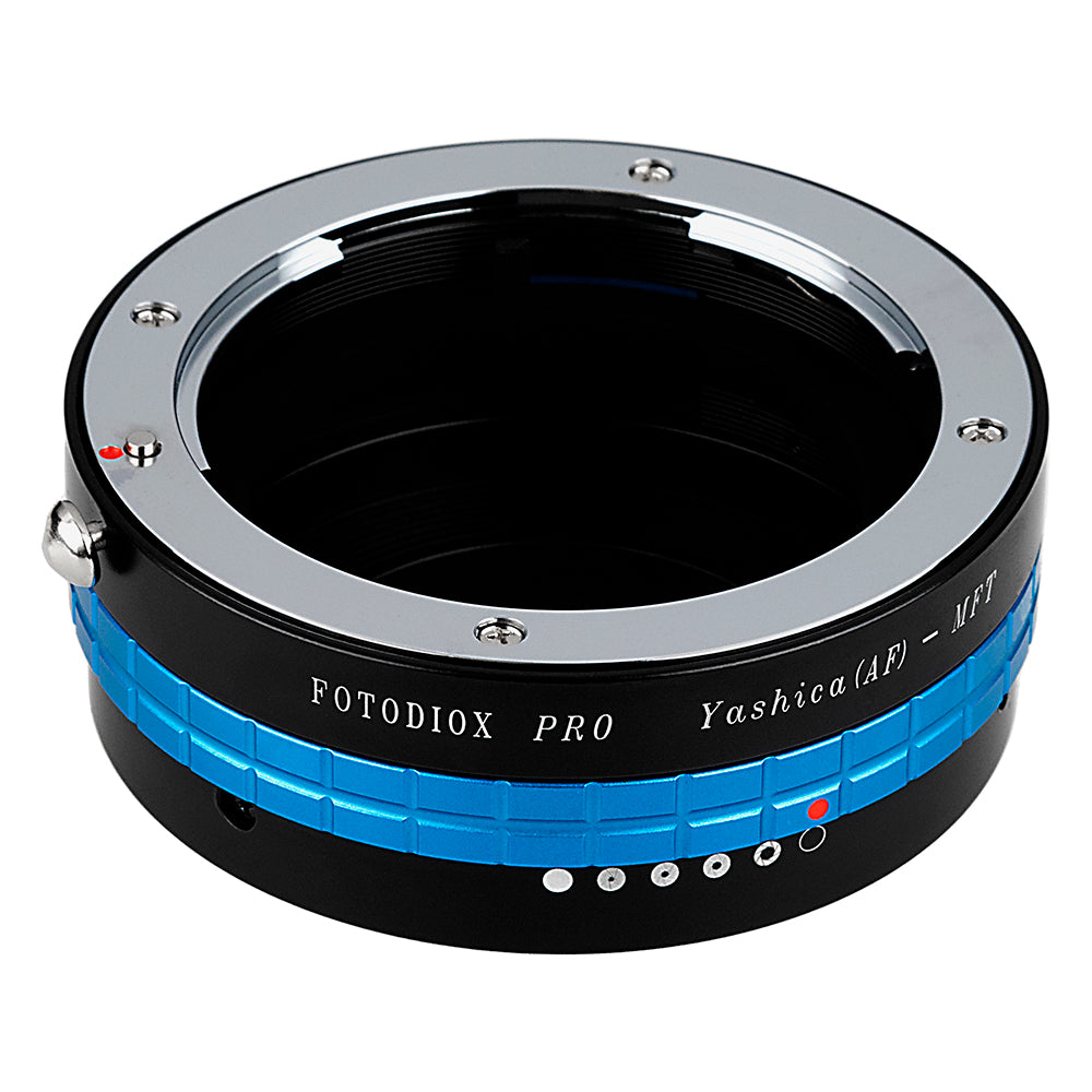 Fotodiox Pro Lens Mount Adapter - Yashica 230 AF SLR Lens to Micro Four Thirds (MFT, M4/3) Mount Mirrorless Camera Body, with Built-In Aperture Control Dial